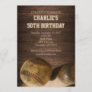 Invitation de la fête d'anniversaire de baseball V