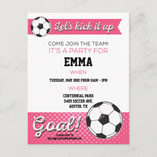 Invitation de la fête d'anniversaire de football 4