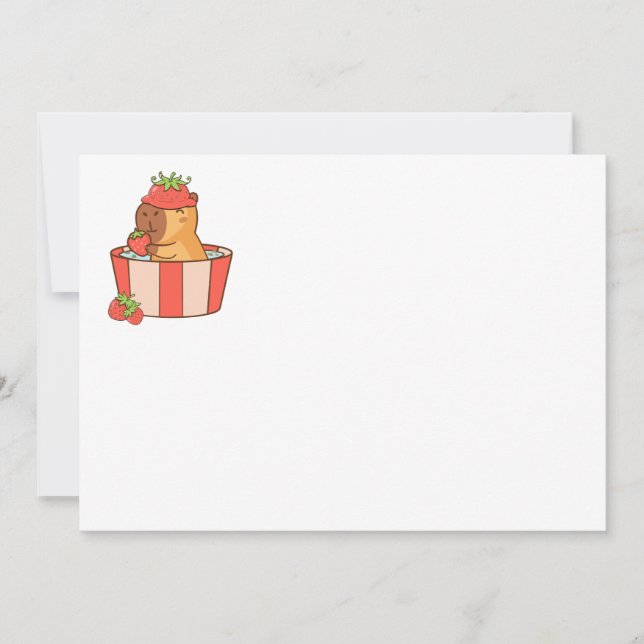 Invitation de la fête d'anniversaire de la Capybar (Devant)