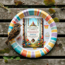 Invitation de la fête d'anniversaire de la forêt d