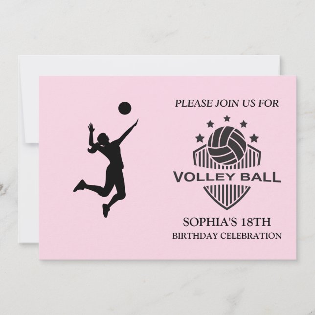 Invitation de la fête d'anniversaire de la joueuse (Devant)