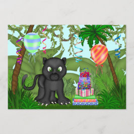 Invitation de la fête d'anniversaire de la Jungle 