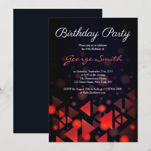 Invitation de la fête d'anniversaire de la vieille