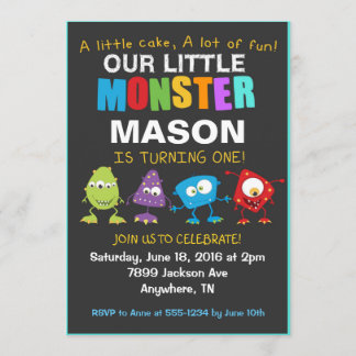 Invitation de la fête d'anniversaire de Little Mon