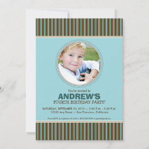 Invitation de la fête d'anniversaire du Boy's Blue