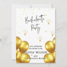 Invitation de la fête de bachelorette moderne