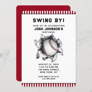Invitation de la fête de baseball