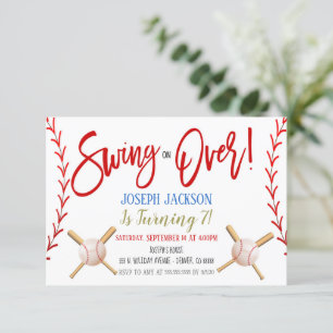 Invitation de la fête de baseball