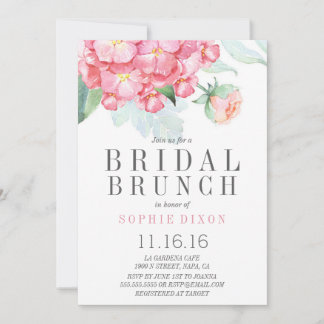 Invitation de la fête de brunch nuptiale