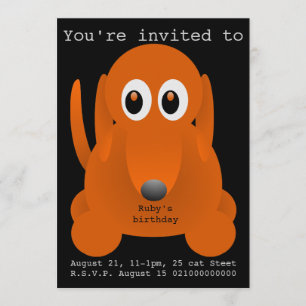 Invitation de la fête de chien de Suasage