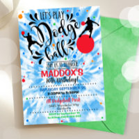 Invitation de la fête de Dodgeball Boy Dodge Ball 