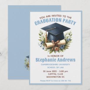 Invitation de la fête de fin d'études Appartement 