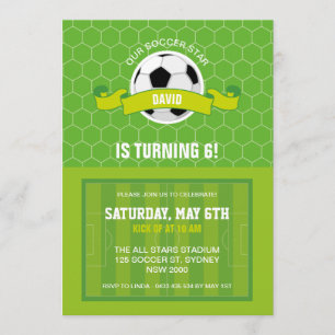 Invitation de la fête de football