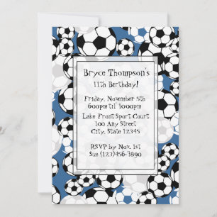 Invitation de la fête de football