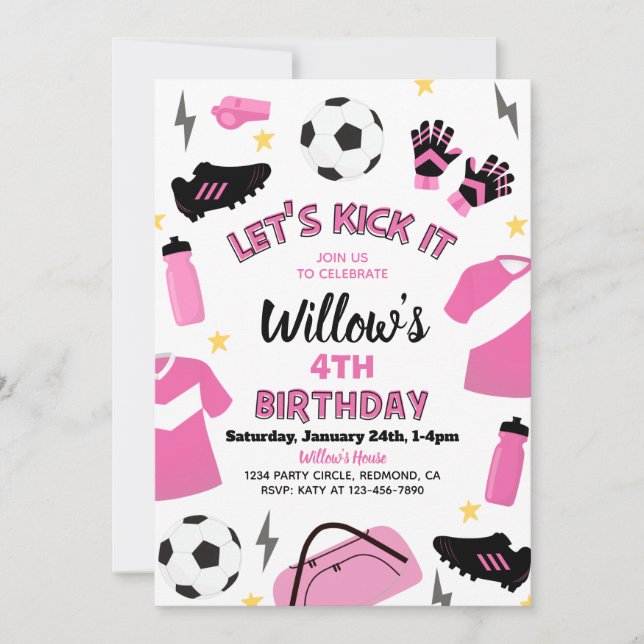 Invitation de la fête de football | Invitations de (Devant)