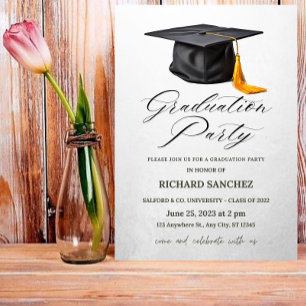Invitation de la fête de graduation
