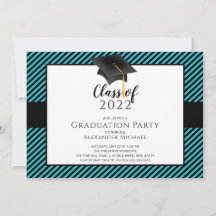 Invitation de la fête de graduation de Casquette m