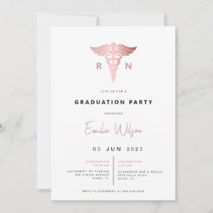 Invitation de la fête de graduation de l'école de 