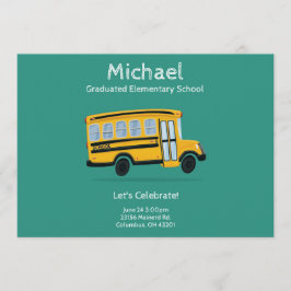 Invitation de la fête de graduation de l'enfant -