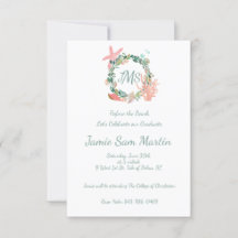 Invitation de la fête de graduation de plage | Fai