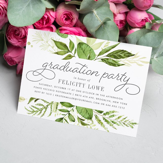 Invitation de la fête de graduation de prairie sau (Créateur téléchargé)