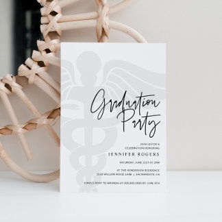 Invitation de la fête de graduation des infirmière