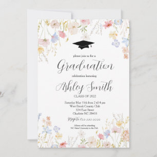 Invitation de la fête de graduation, Fleur sauvage