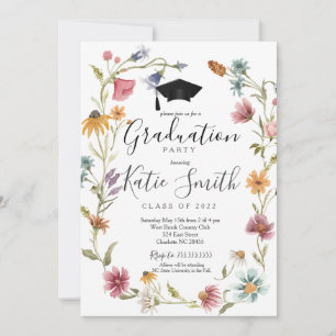 Invitation de la fête de graduation, Fleur sauvage