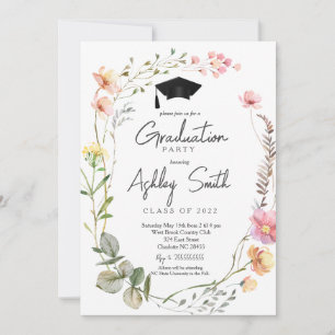 Invitation de la fête de graduation, Fleur sauvage
