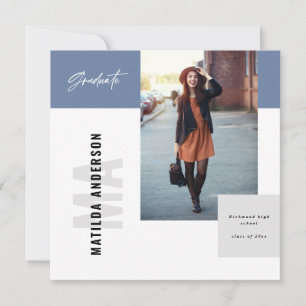 Invitation de la fête de graduation graphique mode