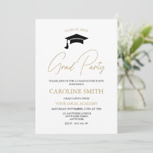 Invitation de la fête de graduation moderne
