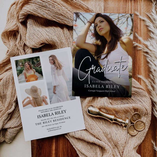 Invitation de la fête de graduation moderne (Créateur téléchargé)