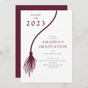 Invitation de la fête de graduation moderne de la 