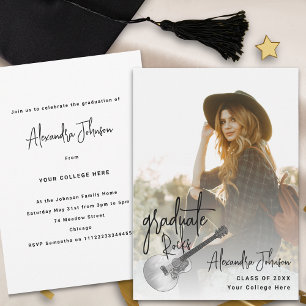 Invitation de la fête de graduation photo moderne 