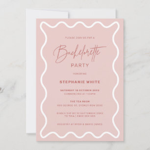 Invitation de la fête de la Bachelorette à la fron