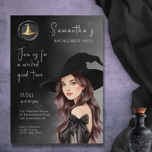 Invitation de la fête de la Bachelorette d'Hallowe