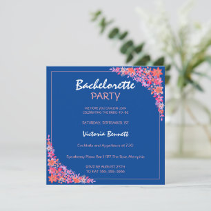 Invitation de la fête de la Bachelorette florale p