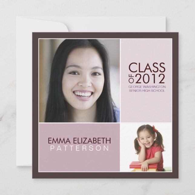 Invitation De La Fête De La Diplôme Moderne (Devant)