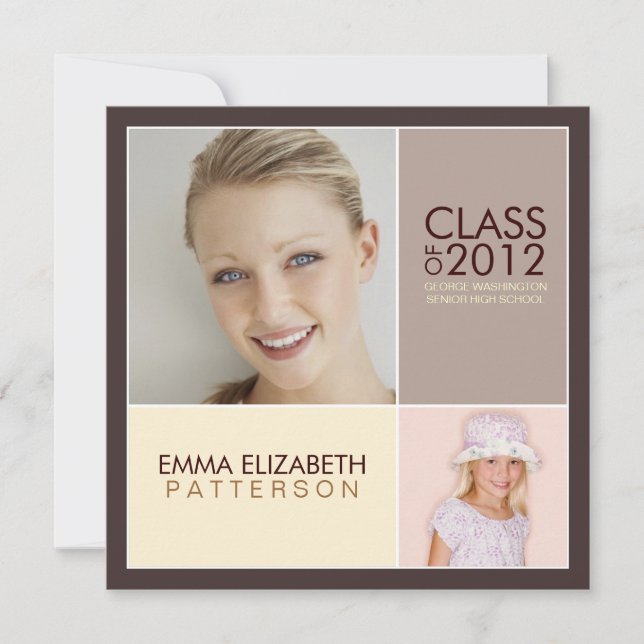 Invitation De La Fête De La Diplôme Moderne (Devant)