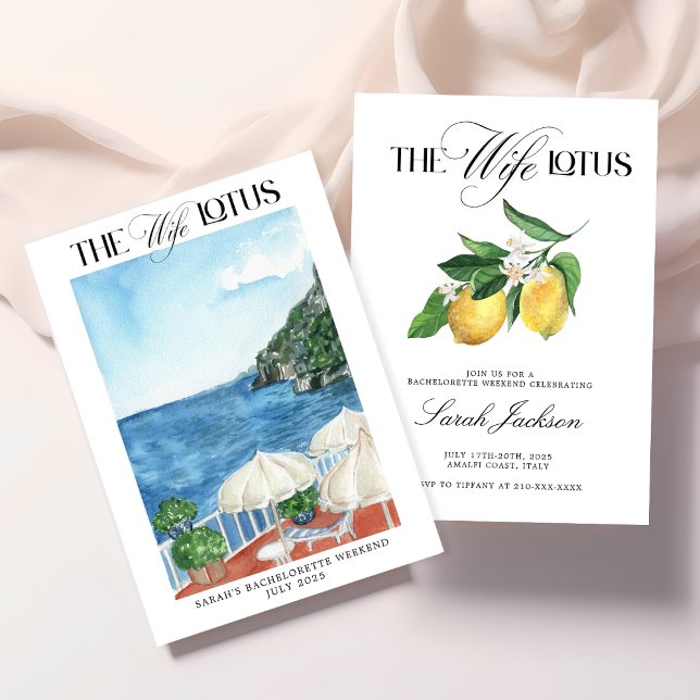 Invitation de la fête de la femme Lotus Bacheloret (Créateur téléchargé)