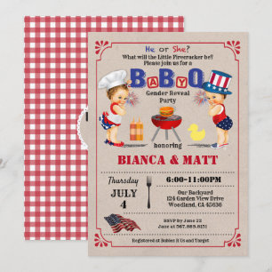 invitation de la fête de la fête du bébé de Reveal