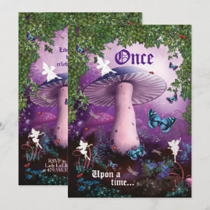 Invitation de la fête de la forêt végétale enchant