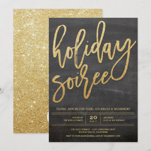 Invitation de la fête de la Parties scintillant de