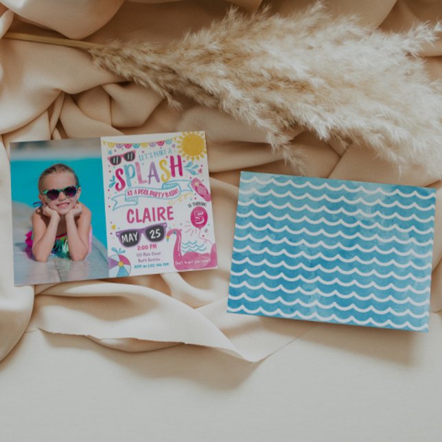 Invitation de la fête de la piscine, Invitation de (Créateur téléchargé)