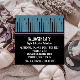 Invitation de la fête de la porte d'Halloween éffr