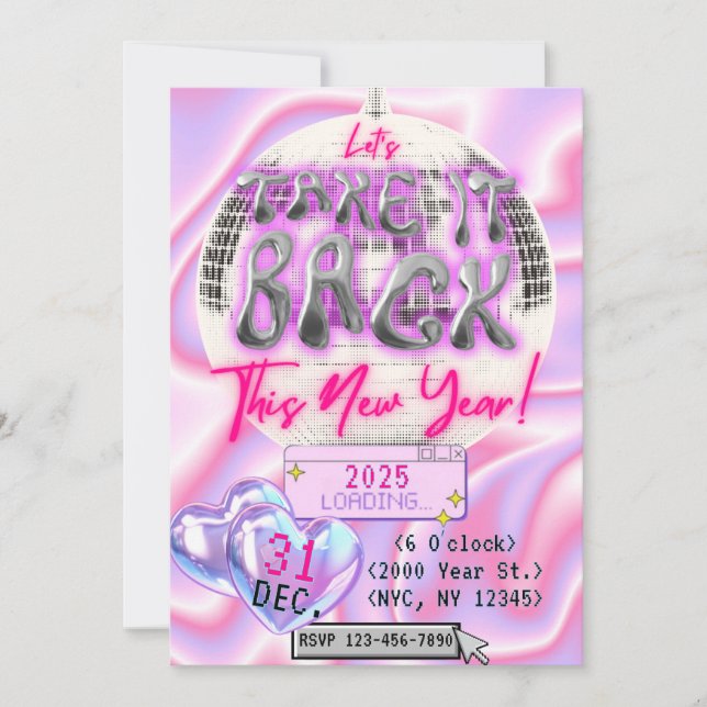 Invitation de la fête de la Saint-Sylvestre du 20e (Devant)