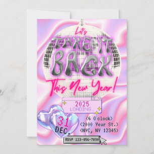 Invitation de la fête de la Saint-Sylvestre du 20e