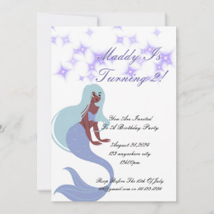 Invitation de la Fête de la Sirène pour les filles