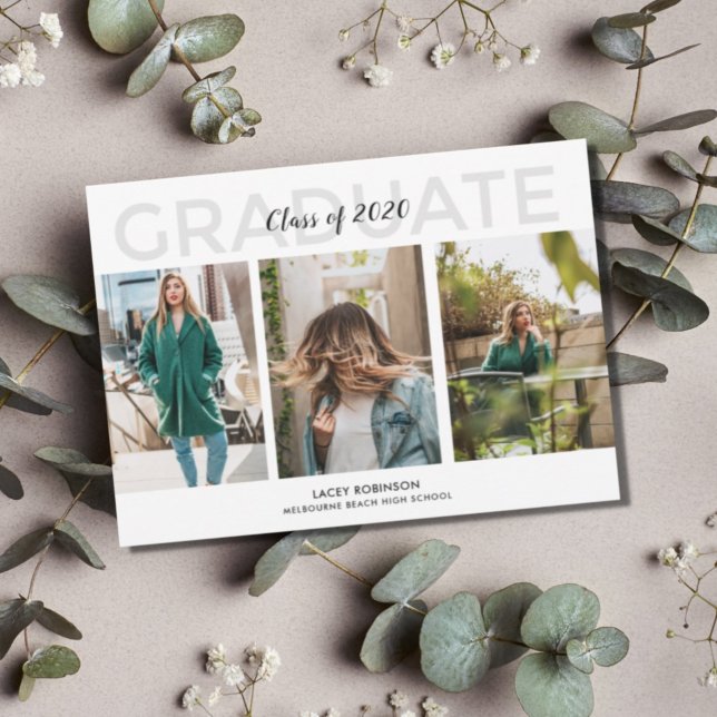 Invitation de la fête de la troisième photo modern (Créateur téléchargé)