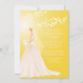 Invitation de la Fête de l'mariée de mariée à la m